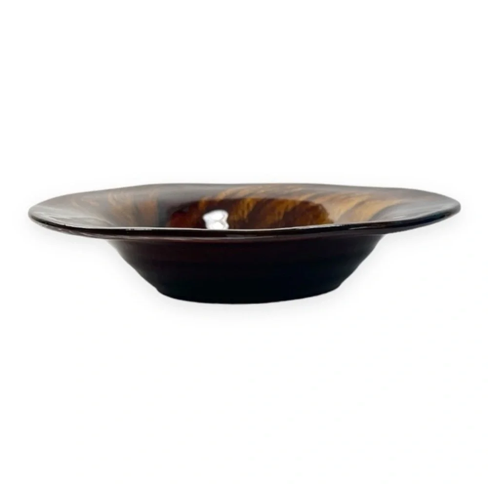 One Sakura Port of Call Tortoise Shell‎ Stoneware Bowl 9 1/2